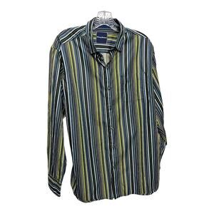 Tommy Bahama Long Sleeve Button Down Striped Shirt Men's Size Large